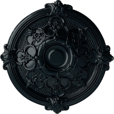 Ekena Millwork Hamilton Ceiling Medallion (Fits Canopies up to 3 3/4"), 17 3/8"OD x 1 3/4"P, Night Shade CM17HANSF